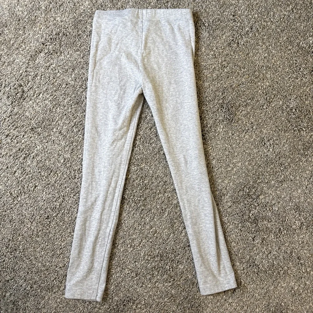 Wonder Nation Girl's Gray Cotton Full Length‎ Leggings Size M 7-8